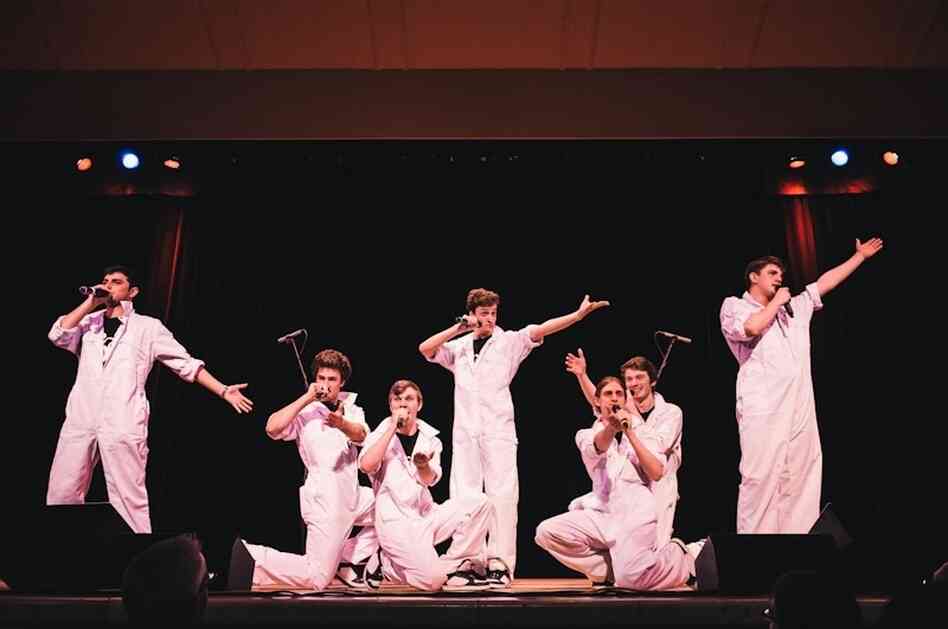 The Sons Of Pitches, from the University of Birmingham, perform at Saturday night's ICCA finals. The Sons Of Pitches, from the University of Birmingham, perform at Saturday night's ICCA finals.