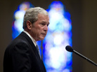 Former President George W. Bush gives a tribute for Van Cliburn at his March 3 funeral in Fort Worth, Texas. This week, Bush's presidential library will open in Dallas. Former President George W. Bush gives a tribute for Van Cliburn at his March 3 funeral in Fort Worth, Texas. This week, Bush's presidential library will open in Dallas.