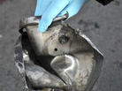 This image from the Federal Bureau of Investigation shows the remains of a pressure cooker that the FBI says was part of one of the bombs that exploded during the Boston Marathon. This image from the Federal Bureau of Investigation shows the remains of a pressure cooker that the FBI says was part of one of the bombs that exploded during the Boston Marathon.