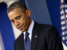 President Obama makes a statement in the White House briefing room just a few hours after the bombings at the Boston Marathon on April 15. President Obama makes a statement in the White House briefing room just a few hours after the bombings at the Boston Marathon on April 15.