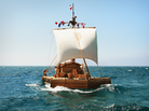 The titular craft in Kon-Tiki might seem an unlikely vessel to conquer the high seas — but the real-life Norwegian explorer and journalist Thor Heyerdahl put it to just such a test in 1947. Joachim Ronning and Espen Sandberg dramatize his story in a handsome new movie filmed simultaneously in both English and Norwegian versions. The titular craft in Kon-Tiki might seem an unlikely vessel to conquer the high seas — but the real-life Norwegian explorer and journalist Thor Heyerdahl put it to just such a test in 1947. Joachim Ronning and Espen Sandberg dramatize his story in a handsome new movie filmed simultaneously in both English and Norwegian versions.