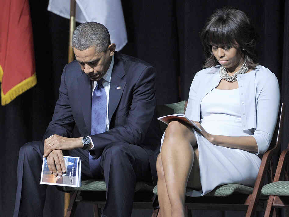 President Obama and first lady Michelle Obama attend a memorial service at Baylor University in Waco, Texas, on Thursday, for those killed in the April 17 explosion of a fertilizer plant. President Obama and first lady Michelle Obama attend a memorial service at Baylor University in Waco, Texas, on Thursday, for those killed in the April 17 explosion of a fertilizer plant.