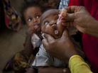 A baby receives a polio vaccine at the Medina Maternal Child Health center in Mogadishu, Somalia, on Wednesday. Somalia has one of the lowest immunization rates in the world. A baby receives a polio vaccine at the Medina Maternal Child Health center in Mogadishu, Somalia, on Wednesday. Somalia has one of the lowest immunization rates in the world.