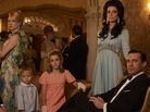 Mad Men's sixth season, which premiered April 7, revolves around (from left) Henry Francis (Christopher Stanley), Bobby Draper (Mason Vale Cotton), Betty Francis (January Jones), Gene Draper (Evan and Ryder Londo), Sally Draper (Kiernan Shipka), Megan Draper (Jessica Pare) and Don Draper (Jon Hamm). Mad Men's sixth season, which premiered April 7, revolves around (from left) Henry Francis (Christopher Stanley), Bobby Draper (Mason Vale Cotton), Betty Francis (January Jones), Gene Draper (Evan and Ryder Londo), Sally Draper (Kiernan Shipka), Megan Draper (Jessica Pare) and Don Draper (Jon Hamm).