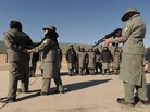 Afghan policewomen take part in a training exercise in the western province of Herat in 2011. Policewomen face frequent sexual harassment and assaults, often carried out by policemen, human rights groups say. Afghan policewomen take part in a training exercise in the western province of Herat in 2011. Policewomen face frequent sexual harassment and assaults, often carried out by policemen, human rights groups say.