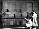 Ester Gerston and Gloria Ruth Gordon, early programmers working on the ENIAC computer in 1946. Ester Gerston and Gloria Ruth Gordon, early programmers working on the ENIAC computer in 1946.