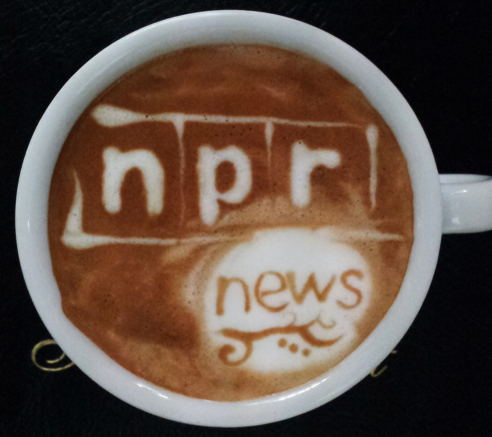 NPR latte art