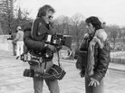 Garrett Brown with Sylvester Stallone during the filming of Rocky II. Garrett Brown with Sylvester Stallone during the filming of Rocky II.