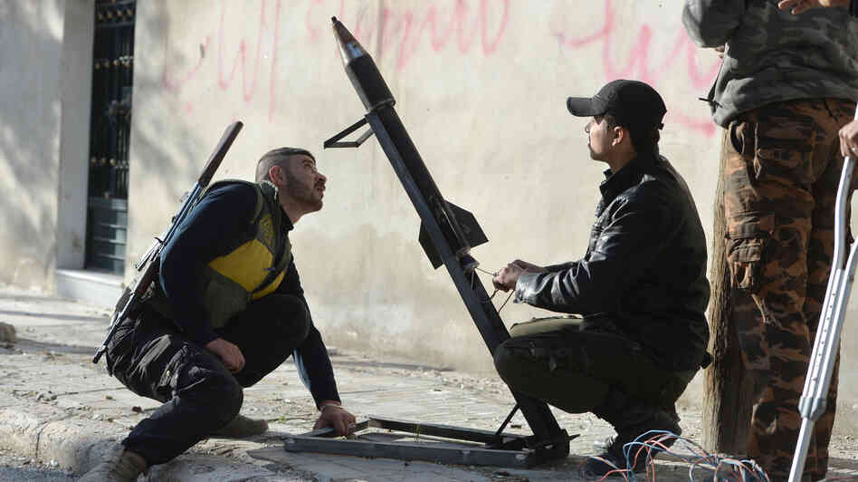 The White House said this week that it believes Syria has been using chemical weapons, but President Obama has not said how the U.S. might respond. Here, rebel fighters in Syria prepare to launch of a rocket in the northern Syrian city of Aleppo, on April 21. The rebels have also accused the Syrian government of employing chemical weapons. The White House said this week that it believes Syria has been using chemical weapons, but President Obama has not said how the U.S. might respond. Here, rebel fighters in Syria prepare to launch of a rocket in the northern Syrian city of Aleppo, on April 21. The rebels have also accused the Syrian government of employing chemical weapons.