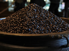 A Lot Of Beans: A charity auction of a cup of coffee with Apple CEO Tim Cook has garnered bids topping $600,000. In this file photo, a pot of beans sits in a Starbucks store. A Lot Of Beans: A charity auction of a cup of coffee with Apple CEO Tim Cook has garnered bids topping $600,000. In this file photo, a pot of beans sits in a Starbucks store.