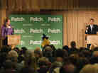 Democrat Elizabeth Colbert Busch and former South Carolina Gov. Mark Sanford debate for the South Carolina 1st Congresional special election in Charleston, S.C., on Monday.
