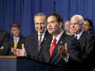 Sen. Marco Rubio, R-Fla., speaks at a Capitol Hill news conference with the Senate's "Gang of Eight," the bipartisan team pushing an immigration overhaul, on April 18.