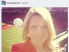 That's a baseball zooming in behind Kelly Nash's head. The image is from Nash's Instagram account, with her permission. That's a baseball zooming in behind Kelly Nash's head. The image is from Nash's Instagram account, with her permission.