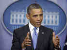 President Obama answers questions during his news conference at the White House on Tuesday.