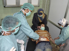 Doctors at a hospital in Aleppo, Syria, treat a boy injured in what the government said was a chemical weapons attack on March 19. Syria's government and rebels accused each other of firing a rocket loaded with chemical agents outside of Aleppo. Doctors at a hospital in Aleppo, Syria, treat a boy injured in what the government said was a chemical weapons attack on March 19. Syria's government and rebels accused each other of firing a rocket loaded with chemical agents outside of Aleppo.