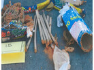 Items FBI agents say were inside a backpack recovered from a landfill in New Bedford. Investigators say the backpack was thrown in the trash by friends of Tsarnaev. Items FBI agents say were inside a backpack recovered from a landfill in New Bedford. Investigators say the backpack was thrown in the trash by friends of Tsarnaev.