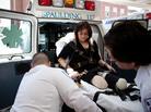 Celeste Corcoran is transported to Spaulding Rehabilitation Hospital on April 28. Celeste Corcoran is transported to Spaulding Rehabilitation Hospital on April 28.