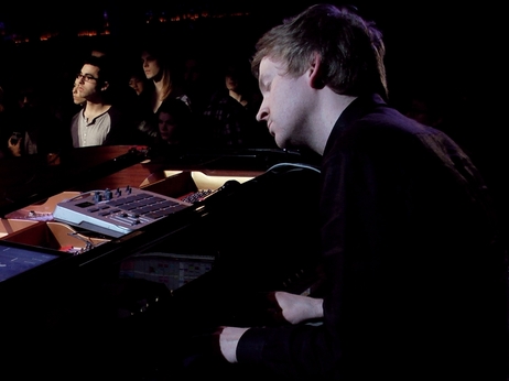 Watch the Icelandic musician's magnificent work as it's re-imagined with a 28-member orchestra. Watch the Icelandic musician's magnificent work as it's re-imagined with a 28-member orchestra.
