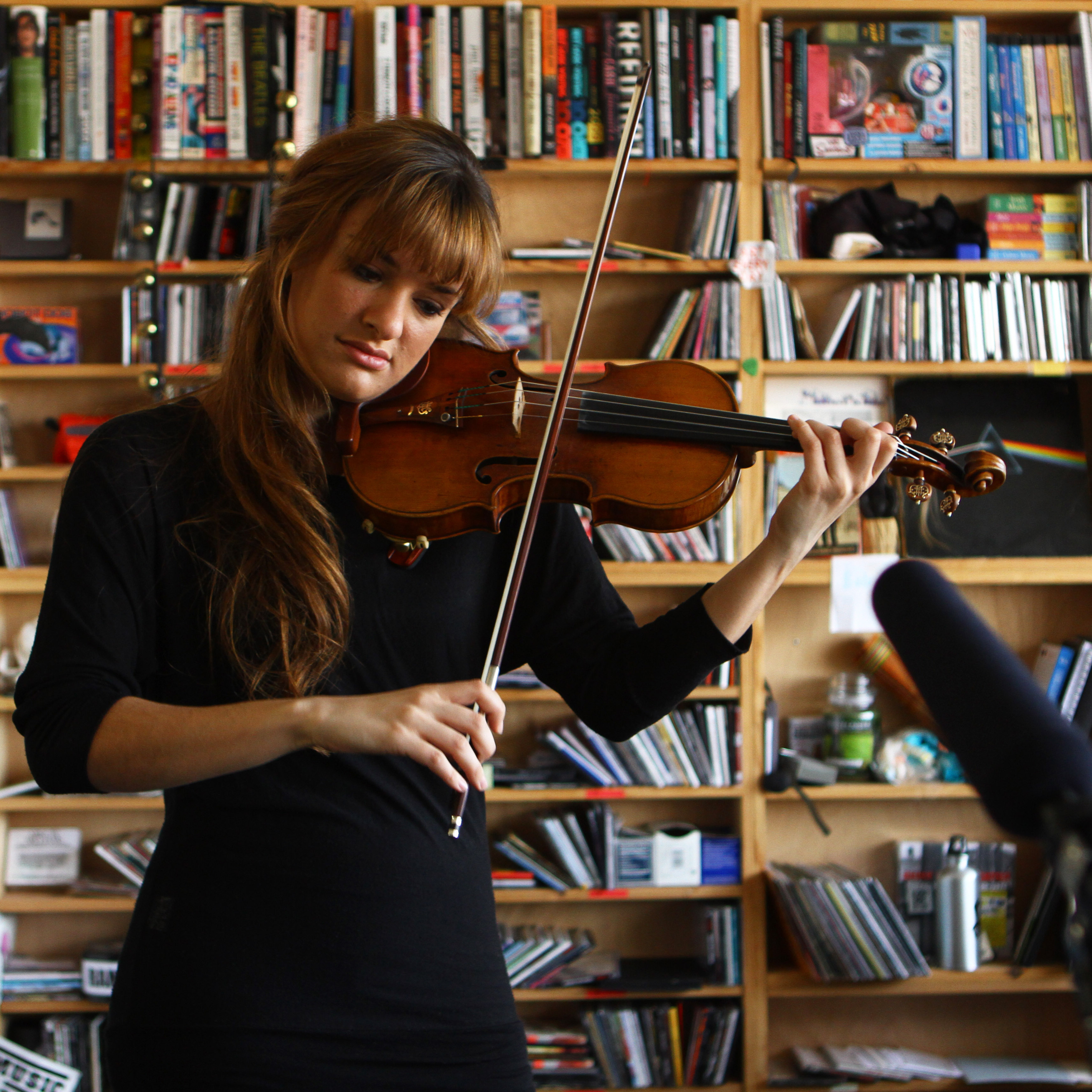 Nicola Benedetti performs a Tiny Desk Concert in February 2013.