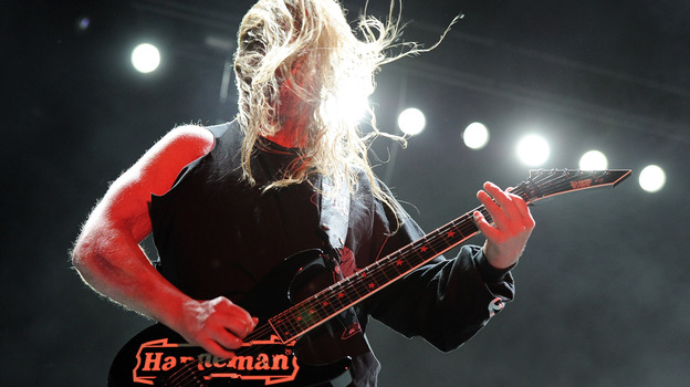Jeff Hanneman of Slayer in 2011. (Getty Images)