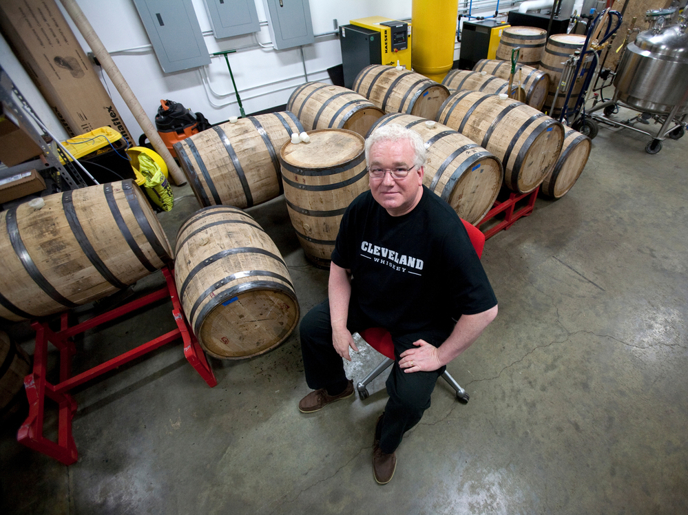 Cleveland Whiskey founder Tom Lix learned to make spirits when he was in the Navy.