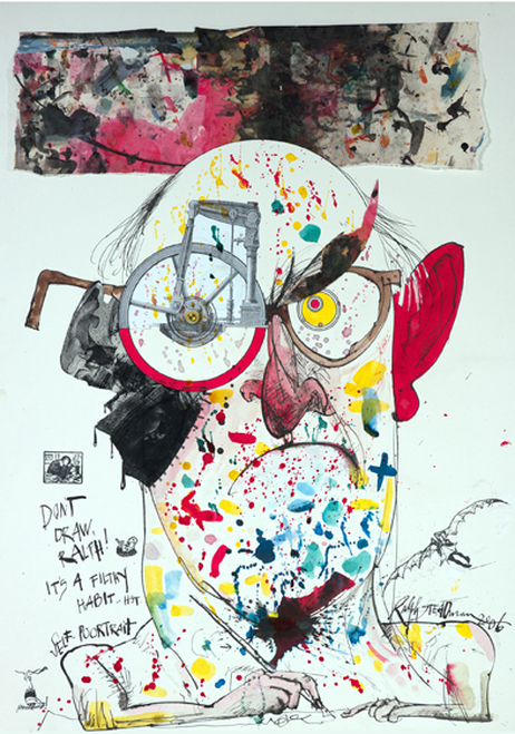 A self-portrait of Steadman.