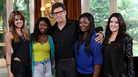Harry Connick, Jr. (center) with the final four contestants on season 12 of American Idol. From left: Angie Miller, Amber Holcomb, Candice Glover and Kree Harrison. Harry Connick, Jr. (center) with the final four contestants on season 12 of American Idol. From left: Angie Miller, Amber Holcomb, Candice Glover and Kree Harrison.