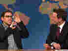 Fred Armisen demonstrates Google Glass to Seth Meyers on Saturday Night Live. Fred Armisen demonstrates Google Glass to Seth Meyers on Saturday Night Live.