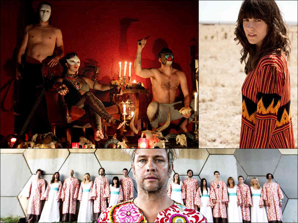 Clockwise from upper left: Goat, Eleanor Friedberger, The Polyphonic Spree Clockwise from upper left: Goat, Eleanor Friedberger, The Polyphonic Spree