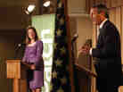 Democrat Elizabeth Colbert Busch and her Republican opponent, former South Carolina Gov. Mark Sanford, debate in Charleston, S.C., on April 29.