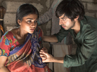 Parvati and Saleem (Shriya Saran and Satya Bhabha), born in tandem at the birth of independent India, are at the center of Salman Rushdie's novel Midnight's Children. Thirty years after the book's publication, filmmaker Deepa Mehta has committed the story to the big screen. Parvati and Saleem (Shriya Saran and Satya Bhabha), born in tandem at the birth of independent India, are at the center of Salman Rushdie's novel Midnight's Children. Thirty years after the book's publication, filmmaker Deepa Mehta has committed the story to the big screen.