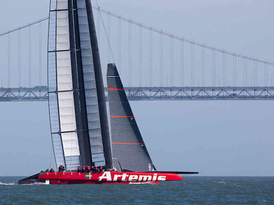 Artemis Racing's AC72 catamaran pictured last month near San Francisco's Golden Gate Bridge. Artemis Racing's AC72 catamaran pictured last month near San Francisco's Golden Gate Bridge.