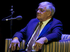 Former U.S. Rep. Barney Frank as Ask Me Another's Very Important Puzzler, at the Wilbur Theatre in Boston. Former U.S. Rep. Barney Frank as Ask Me Another's Very Important Puzzler, at the Wilbur Theatre in Boston.