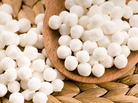 Pearls made from sago starch are common ingredients in Asian desserts and savories. Pearls made from sago starch are common ingredients in Asian desserts and savories.