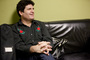 Tony Scherr, backstage.