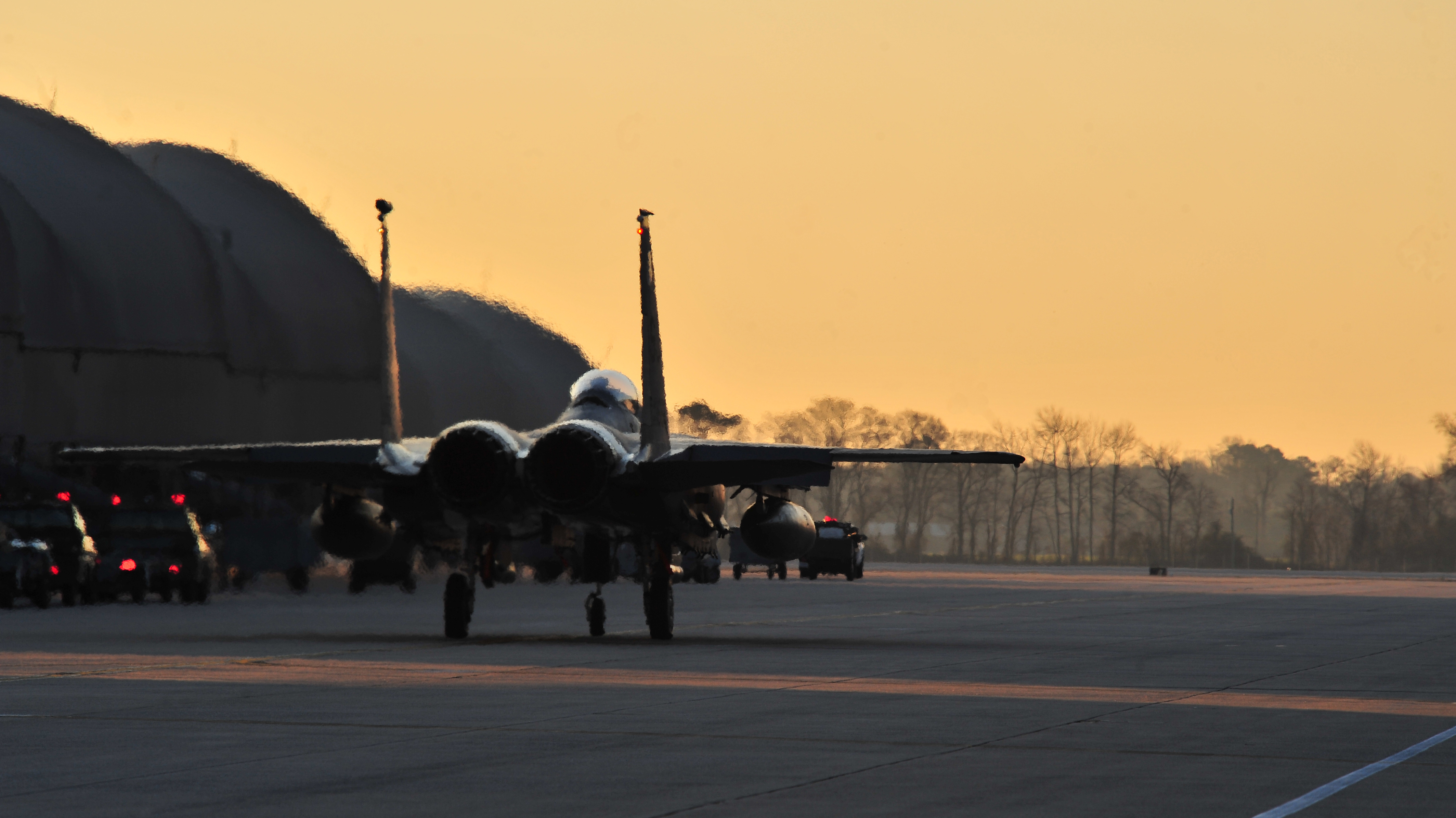 To save money, Seymour Johnson Air Force Base in North Carolina is keeping some of its pilots out of the sky. (Image credit: U.S. Air Force)
