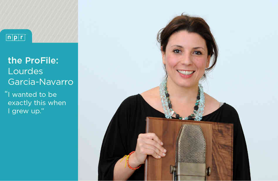 NPR South America Correspondent Lourdes Garcia-Navarro after receiving her Edward R. Murrow Award in 2012. NPR South America Correspondent Lourdes Garcia-Navarro after receiving her Edward R. Murrow Award in 2012.