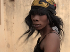 Dancer Fatou Mboup during JERI-JERI's video for "Gawlo."
