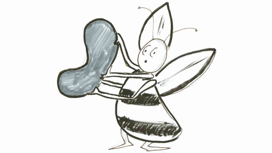 Bee with random shape. Bee with random shape.