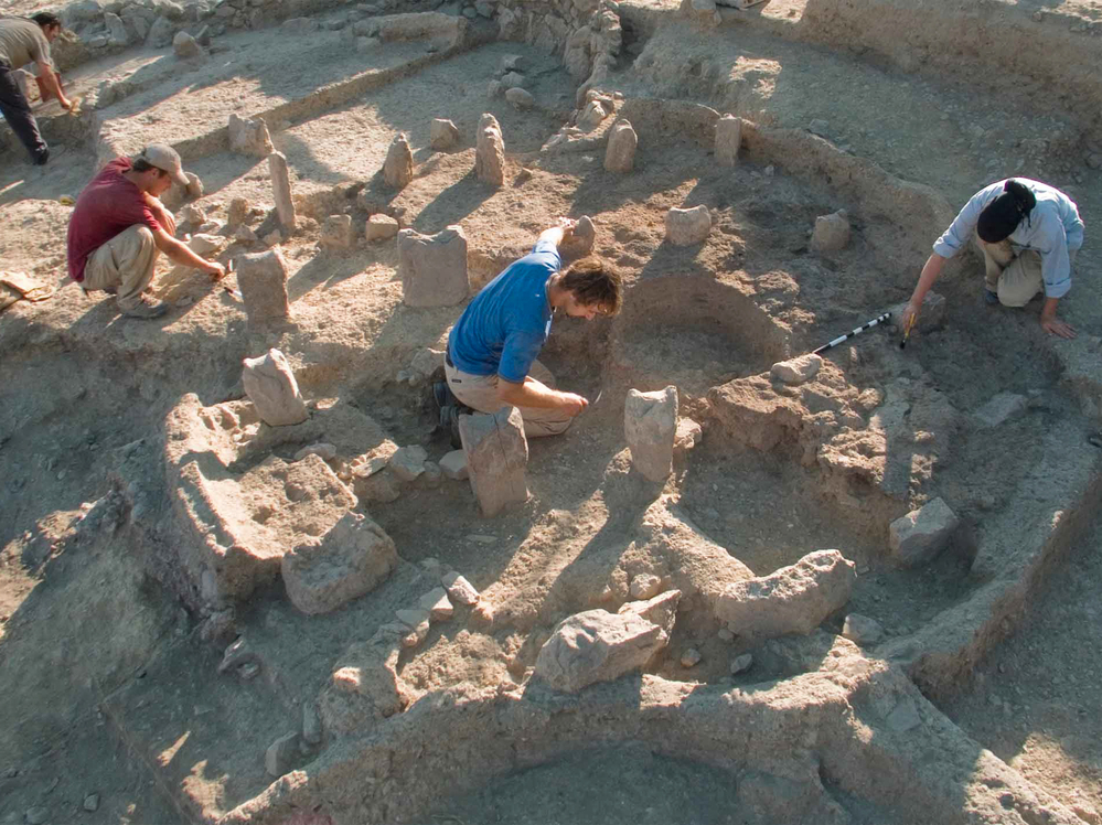 The granary uncovered at 'Dhra, Jordan, illustrates that people stored wild grain before even before they were farming it.