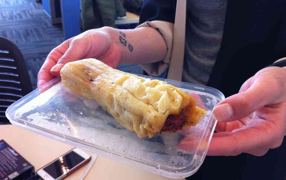A naked tamale. A naked tamale.