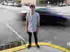 Dylan Young, then 18, posed for a photo as a vehicle cruised by North Arlington, N.J., in June 2012. Young was in a fender-bender accident caused by being distracted while texting and driving.