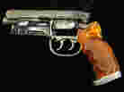 There's always a girl and there's always a gun: the Hero-Blaster used by Harrison Ford's character in the movie Blade Runner. The gun was up for auction in 2009. There's always a girl and there's always a gun: the Hero-Blaster used by Harrison Ford's character in the movie Blade Runner. The gun was up for auction in 2009.