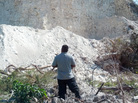 What's left of the Nohmul pyramid after a construction crew virtually destroyed the 2,300-year-old Mayan structure. What's left of the Nohmul pyramid after a construction crew virtually destroyed the 2,300-year-old Mayan structure.