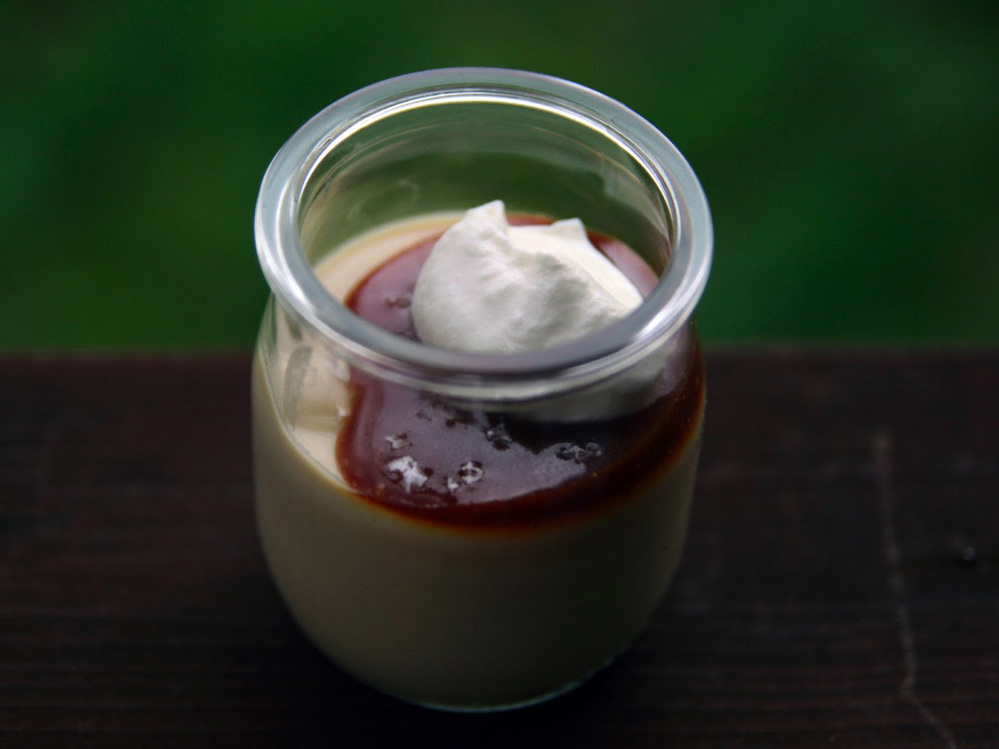 Butterscotch Budino With Caramel Sauce And Salt