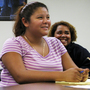 Jackeline Lizama (front) plans to attend a local community college after she graduates next month from her high school in Silver Spring, Md. Jackeline Lizama (front) plans to attend a local community college after she graduates next month from her high school in Silver Spring, Md.