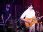 Chris Tomson (left) and Ezra Koenig of Vampire Weekend perform at Apogee's Berkeley Street Studio in Santa Monica, Calif.
