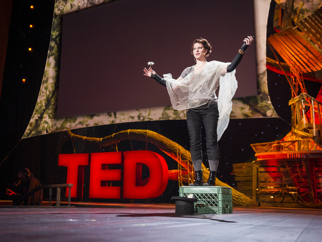 Musician Amanda Palmer says she learned about trust and giving when she was a street performer.
