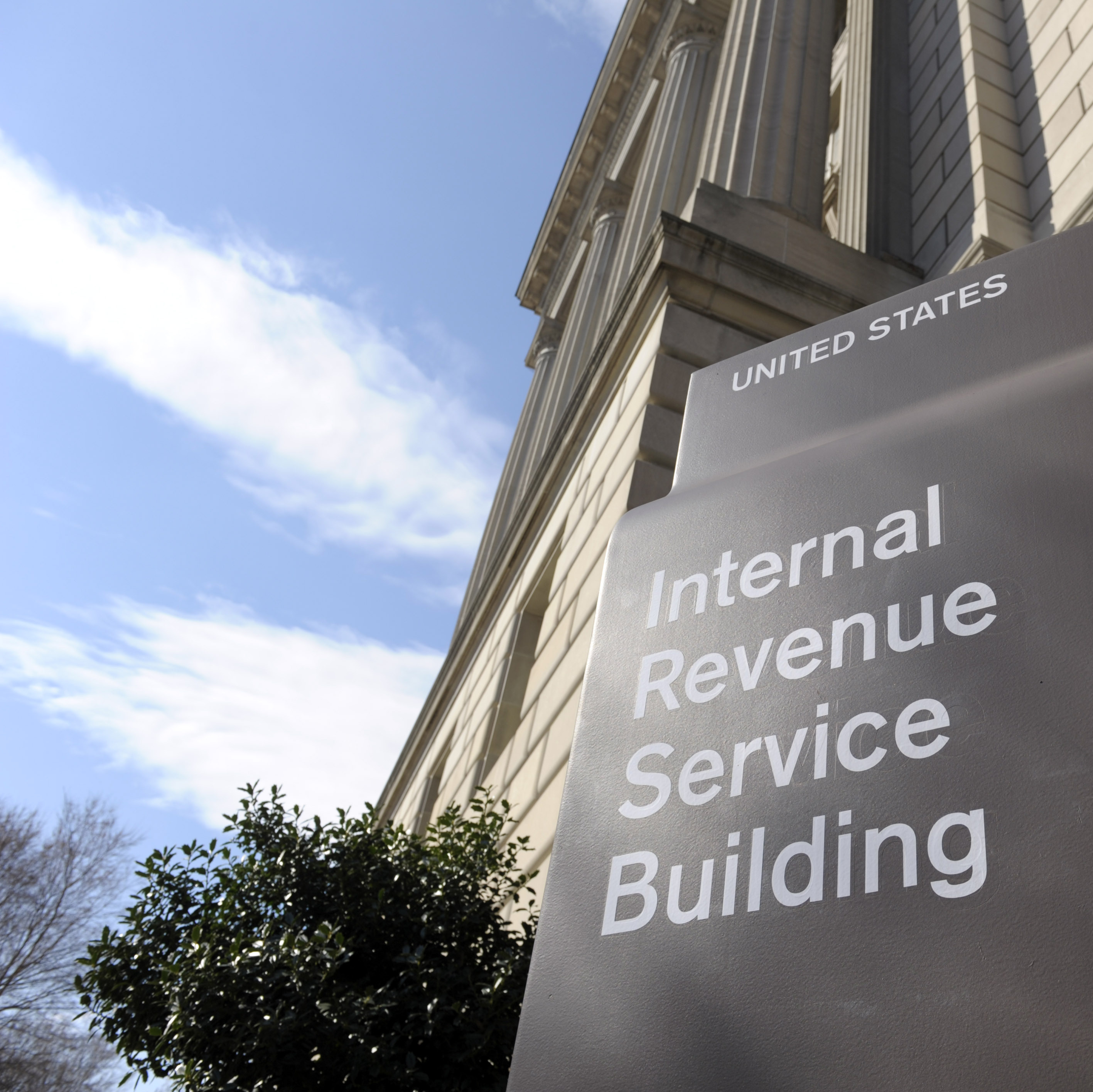 The exterior of the Internal Revenue Service building in Washington.