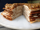 Whole Banana Crepe Cake With Yogurt And Walnut Butterscotch Whole Banana Crepe Cake With Yogurt And Walnut Butterscotch